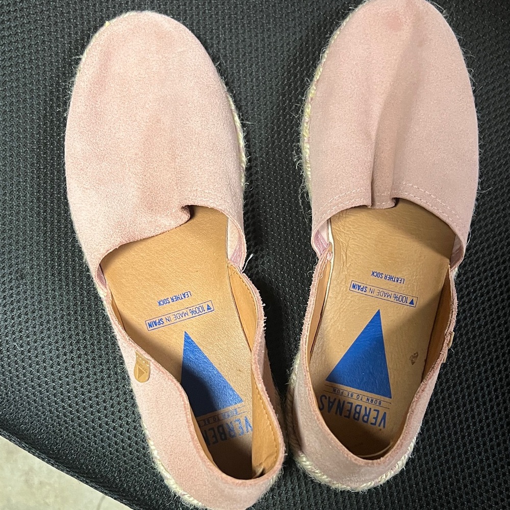 Verebena Women's Pink Suede Espadrilles